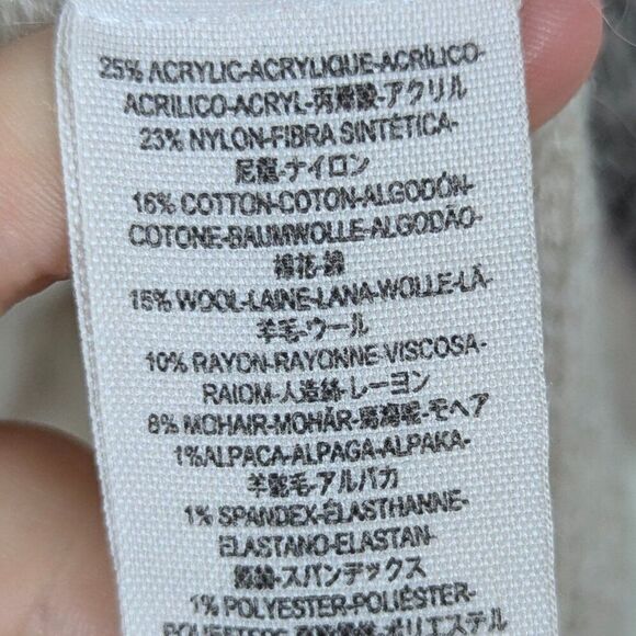 Free People | Cream Cable Knit Distressed Sweater Size Extra Small - Picture 13 of 14